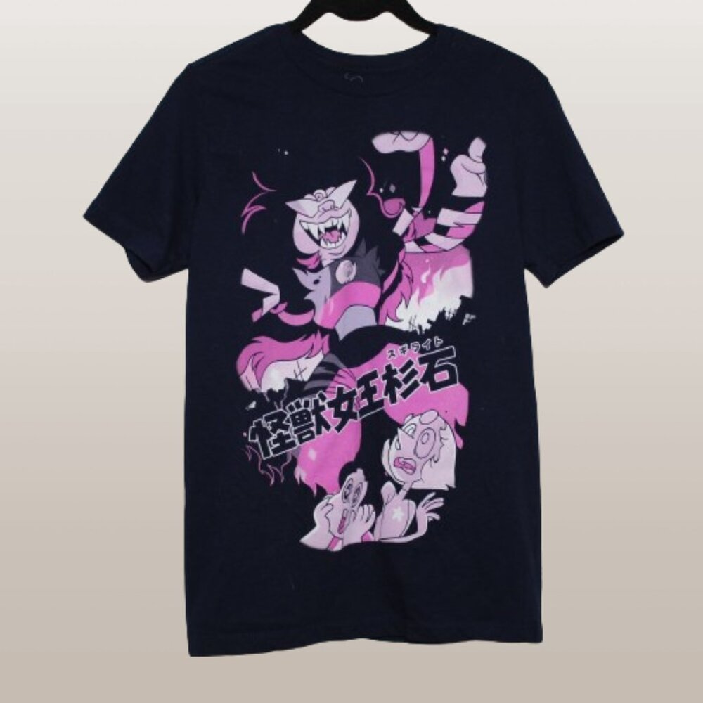 Steven Universe Tee Shirt Issue 7 Anime Style Comic Graphic Print Black Size XS